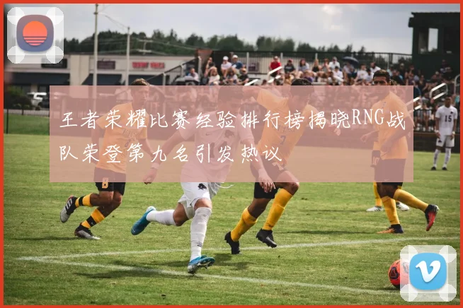 王者荣耀比赛经验排行榜揭晓RNG战队荣登第九名引发热议